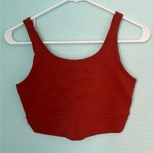 Burnt orange Nike crop top